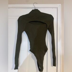 Fashion Nova olive bodysuit